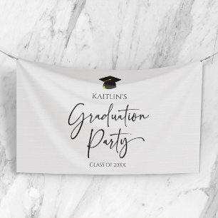 Banderoles Parti minimaliste moderne élégante Graduation