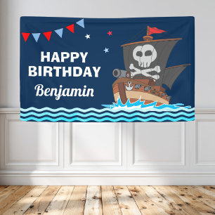Banderoles Partie mignonne d'anniversaire de enfant de bateau