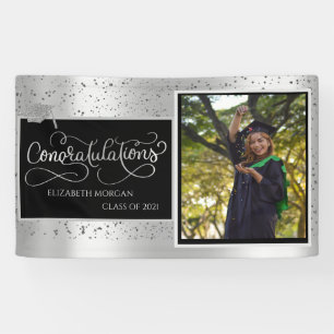 Banderoles Parties scintillant Argent Casquette, Rose photo D