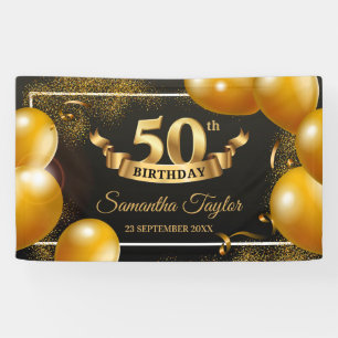 Banderoles Parties scintillant de ballons d'or scintille de f