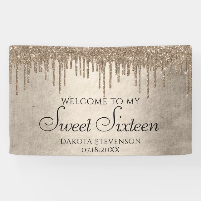 Banderoles Parties scintillant de la méthode de dépouille | C (Horizontal)