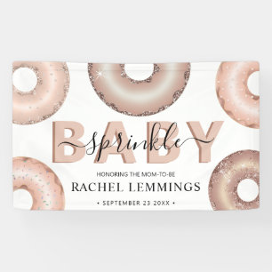 Banderoles Parties scintillant Donut Sprinkle Girl Baby showe