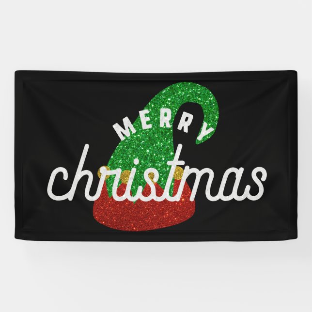 Banderoles Parties scintillant Elf Casquette (Horizontal)