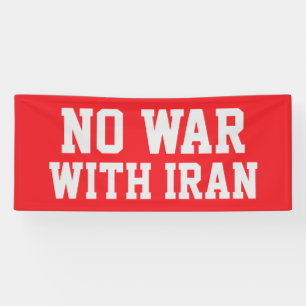 Banderoles PAS DE GUERRE AVEC L'IRAN Manifestation politique