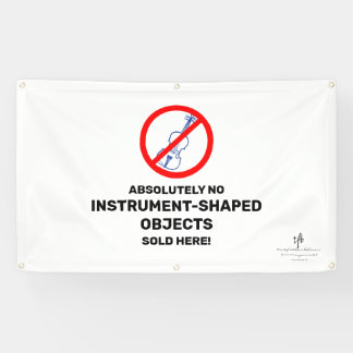 Banderoles Pas de Violons Bleus Boutique Musique Locale