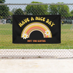 Banderoles Passez une bonne journée pas vous Scotus Retro Sty