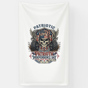 Banderoles Patriotique 1776 Hors Route Camion Monstre Crâne L