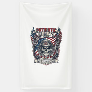 Banderoles Patriotique 1776 Tout Terrain Camion Monstre Crâne