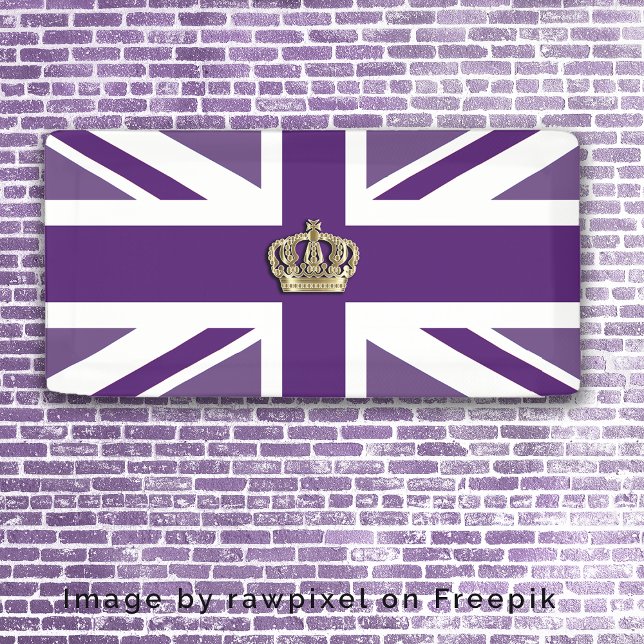 Banderoles Patriotique Couronne et Union Jack (Créateur téléchargé)