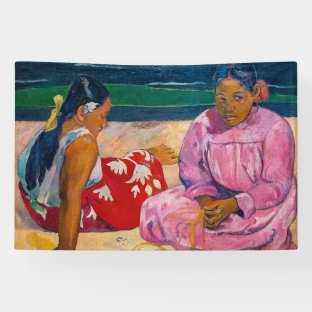 Banderoles Paul Gauguin - Femmes tahitiennes sur la plage (Horizontal)