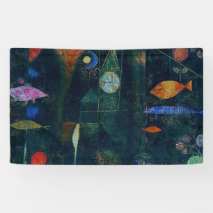 Banderoles Paul Klee Fish Magic Peinture Abstraite Art graphi