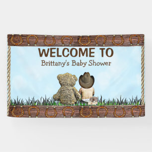 Banderoles Pays et cowboy de Lil et ours de nounours