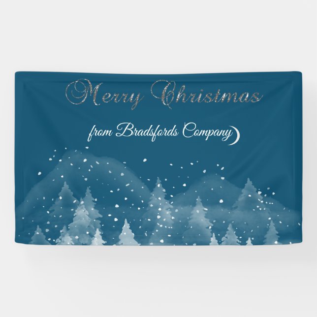Banderoles Paysage d'hiver Neige (Horizontal)