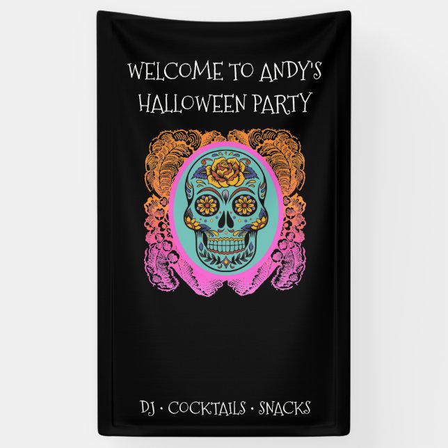 Banderoles Peau de sucre Halloween tableau de bord (Vertical)