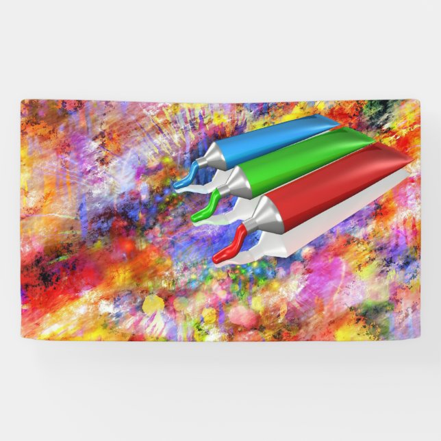 Banderoles Peintre Abstrait (Horizontal)