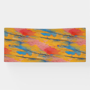 Banderoles Peinture de couleurs primaires