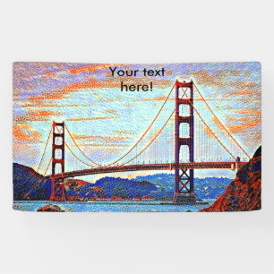 Banderoles Peinture de golden gate bridge