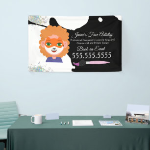 Banderoles Peinture de Visage Mignon Peintre de Visage Clown