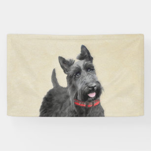 Banderoles Peinture écossaise Terrier - Cute Original Chien A