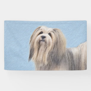 Banderoles Peinture Havanaise (Argent) - Cute Original Chien 