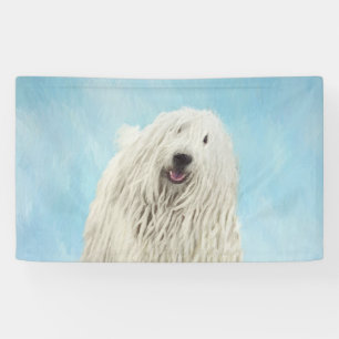 Banderoles Peinture Komondor - Cute Original Chien Art