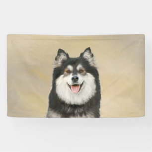Banderoles Peinture Lapphund Finlandaise - Joli art original 