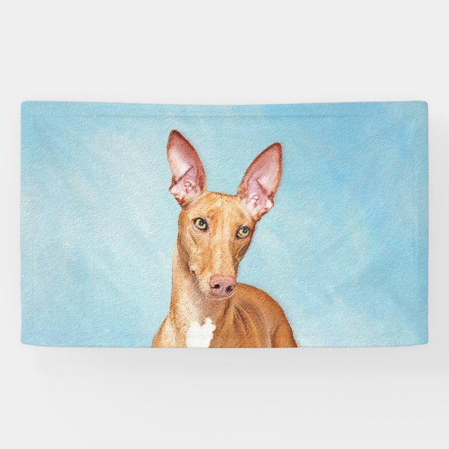 Banderoles Peinture Pharaon Hound - Cute Original Chien Art (Horizontal)