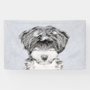 Banderoles Peinture Tibétaine Terrier - Cute Original Chien A