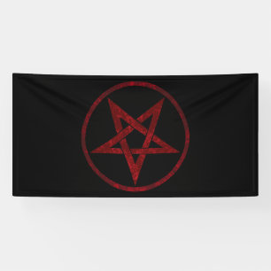 Banderoles Pentagram Red Devil