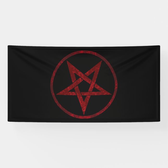 Banderoles Pentagram Red Devil (Horizontal)
