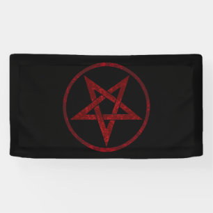 Banderoles Pentagram Red Devil