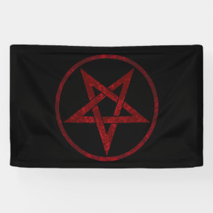 Banderoles Pentagram Red Devil