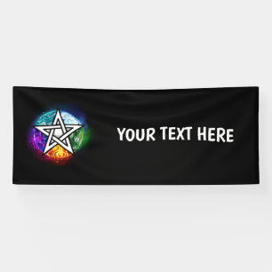 Banderoles pentagramme du Wiccan