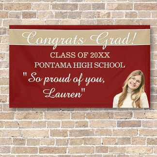 Banderoles Perfect Graduation Congrats BANNER