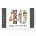 Personnalisé 40e anniversaire fête photo Collage