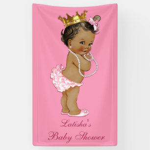 Banderoles Personnalisé Ethnic Little Princess Baby shower