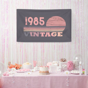 Banderoles Personnalisé quarante fête vintage de 40e annivers