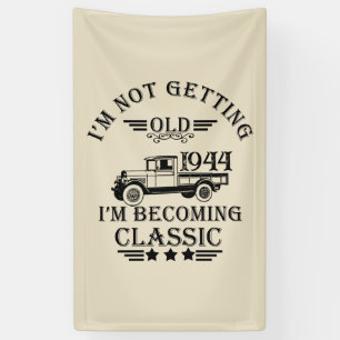 Banderoles Personnalisé quatre-vingts fête vintage 80e annive