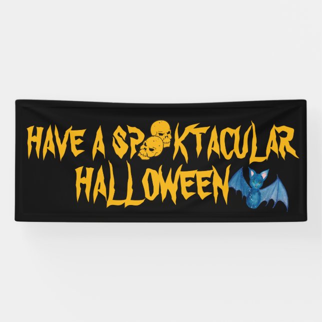 Banderoles Personnalisé Spooktacular Halloween Décorations Pa (Horizontal)