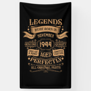 Banderoles Personnalisé vintage 80e anniversaire whiskey thèm