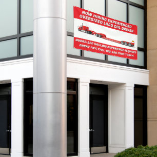 Banderoles Personnaliser Embauche maintenant Chauffeur de CDL
