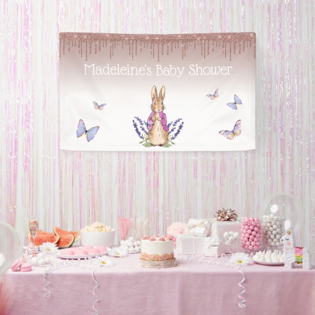 Banderoles Personnaliser Flopsy girkles Baby shower (Fête)