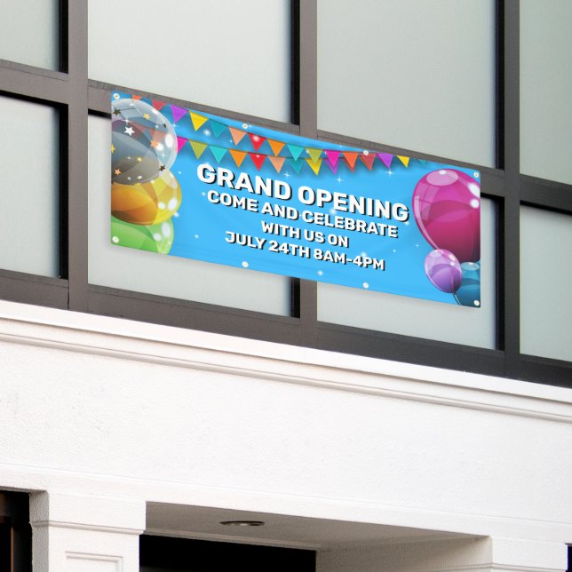 Banderoles Personnaliser Grand Ouverture Ballons Bunting Busi (Bâtiment extérieur)