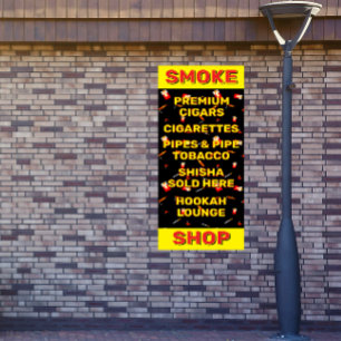Banderoles Personnaliser la boutique de fumée Cigarettes Ciga