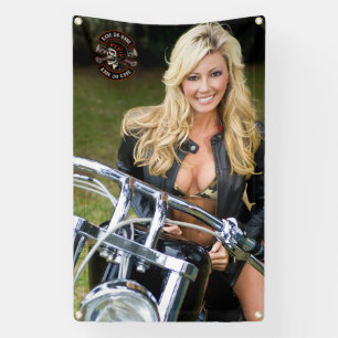 Banderoles Personnaliser le logo de la boutique de moto Bikin