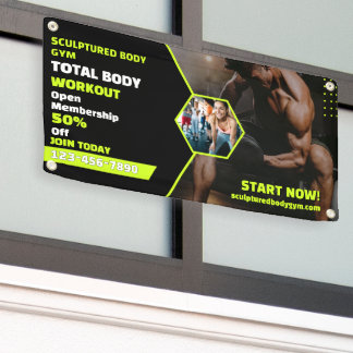 Banderoles Personnaliser l'entraînement de gym Adhésion génér