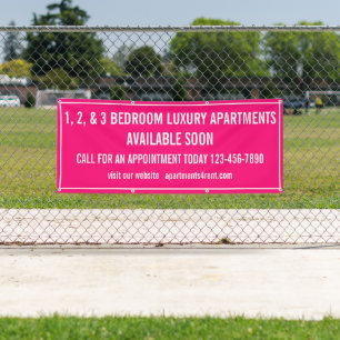 Banderoles Personnaliser les appartements à louer multi-color