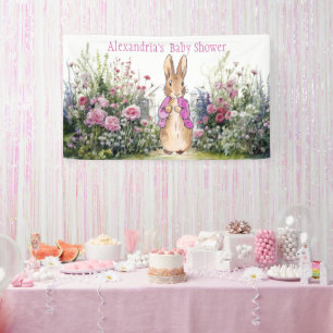 Banderoles Personnaliser Pierre le Baby shower lapin