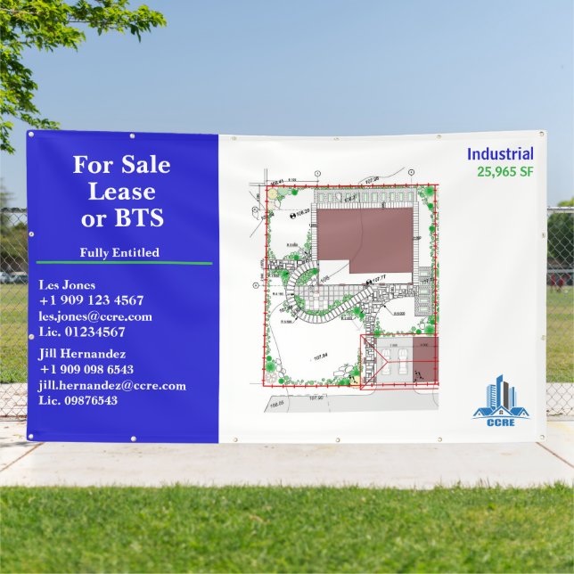 Banderoles Personnaliser pour la vente location ou BTS Site D (Dehors)