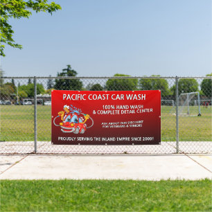 Banderoles Personnaliser Rouge Lave-Voiture Comical Toon Voit